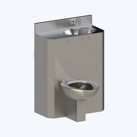 26" Combination Fixture with Offset Toilet